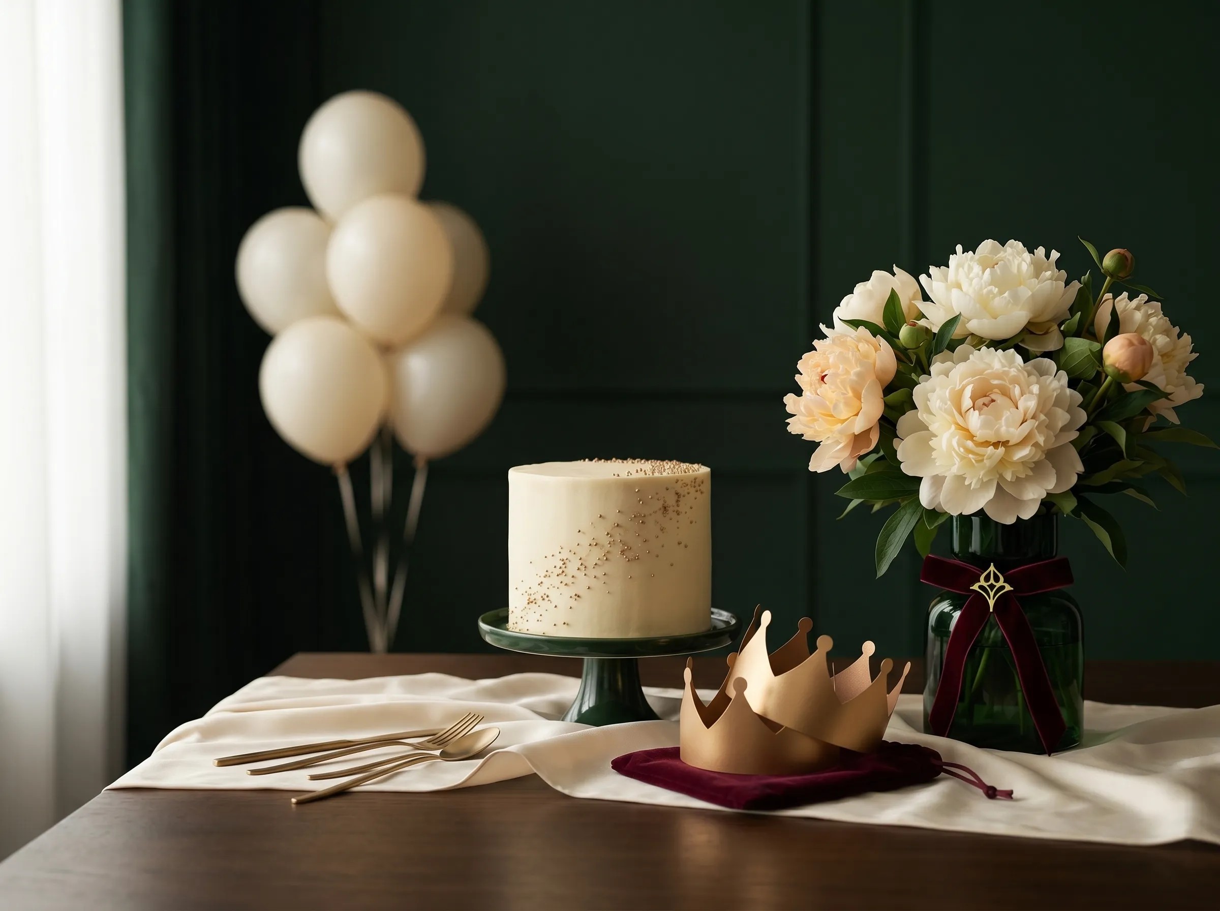 Subtle elegant party setup